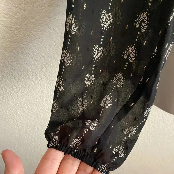 🆕Senlis Moroccan Tile Paisley Clara Ruffle Top S🆕 - Picture 11 of 14